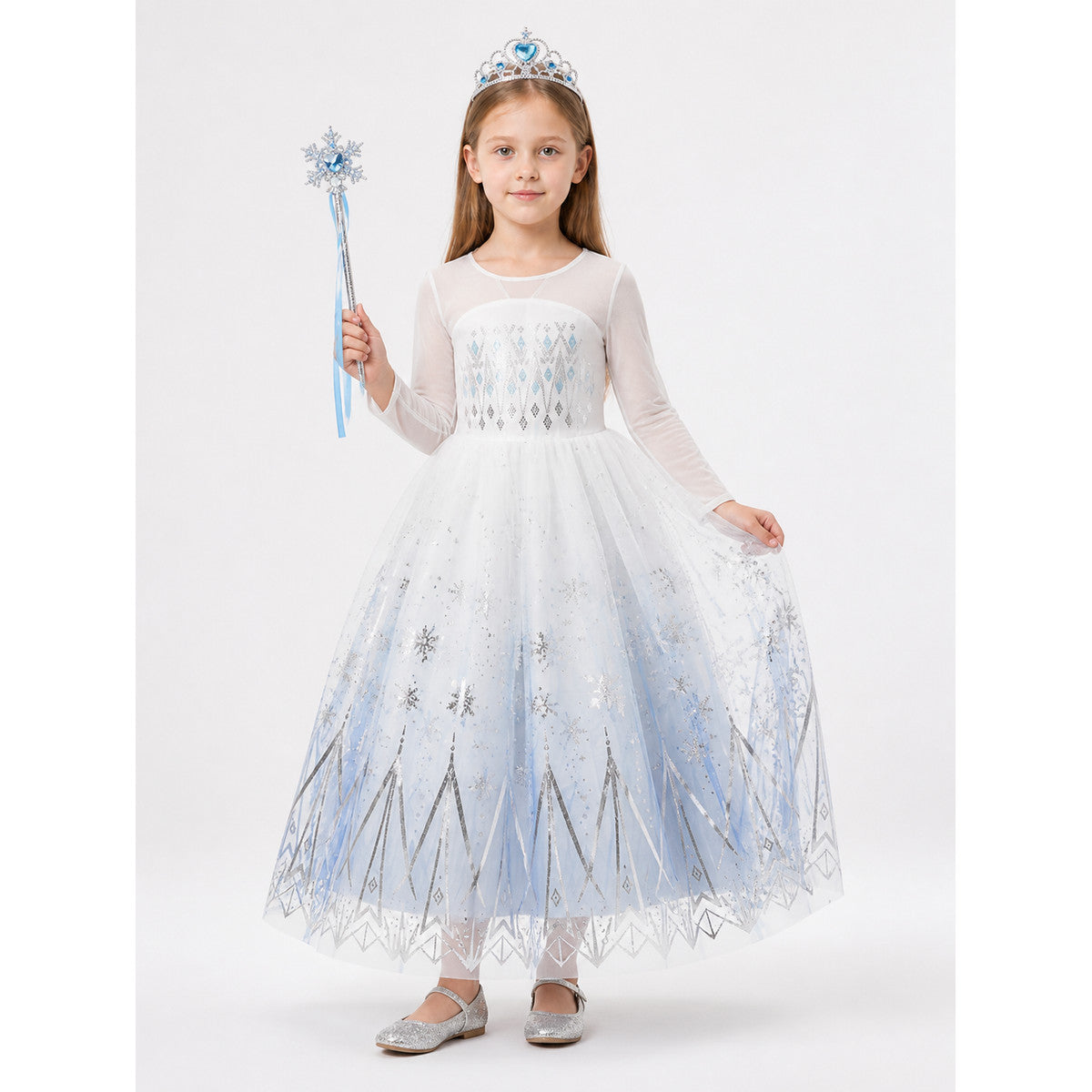 Snow Queen Halloween and Cosplay Costume main product view