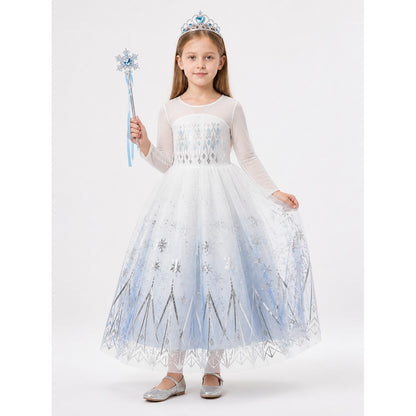 Snow Queen Halloween and Cosplay Costume main product view