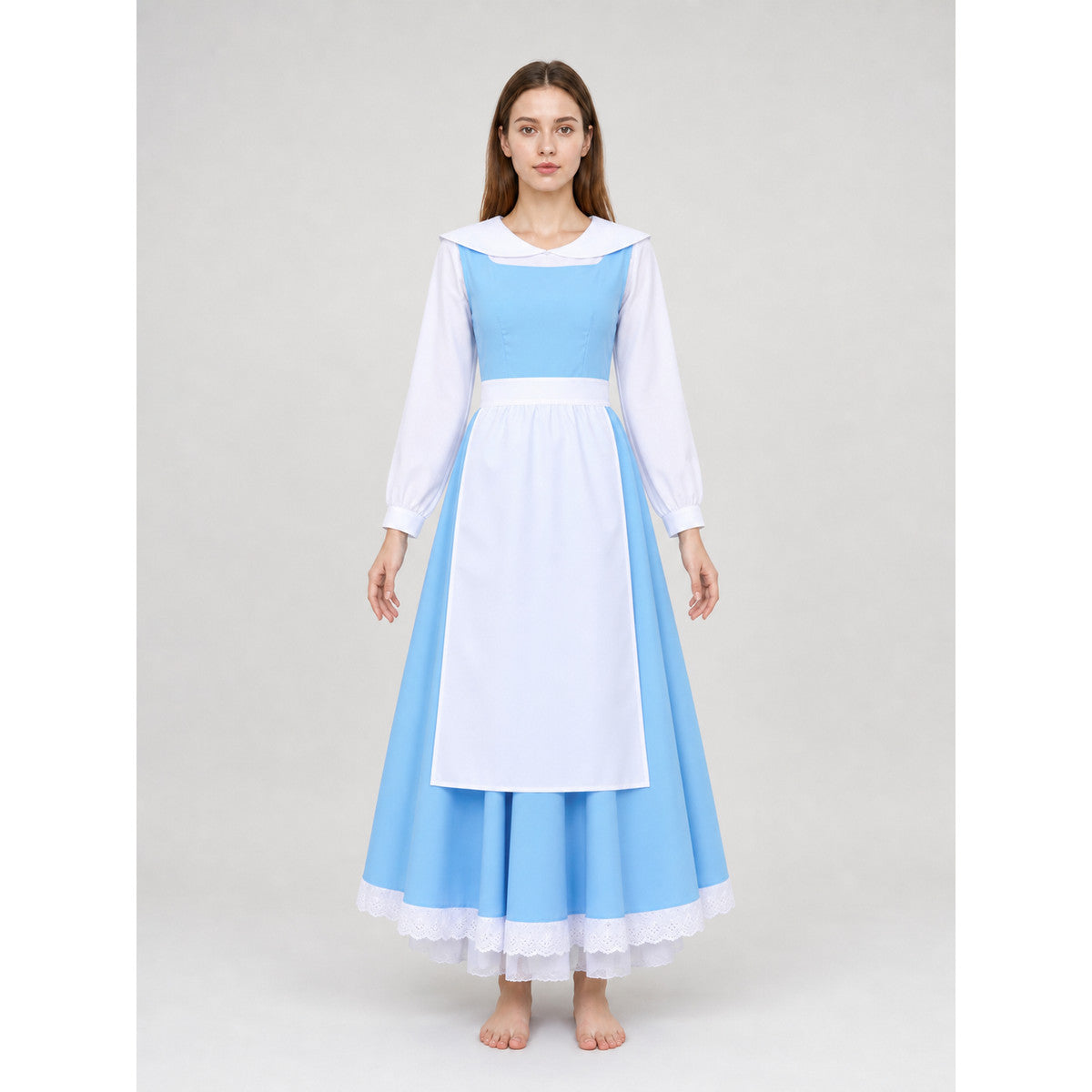 Cosplay Costume with Dress and Apron
