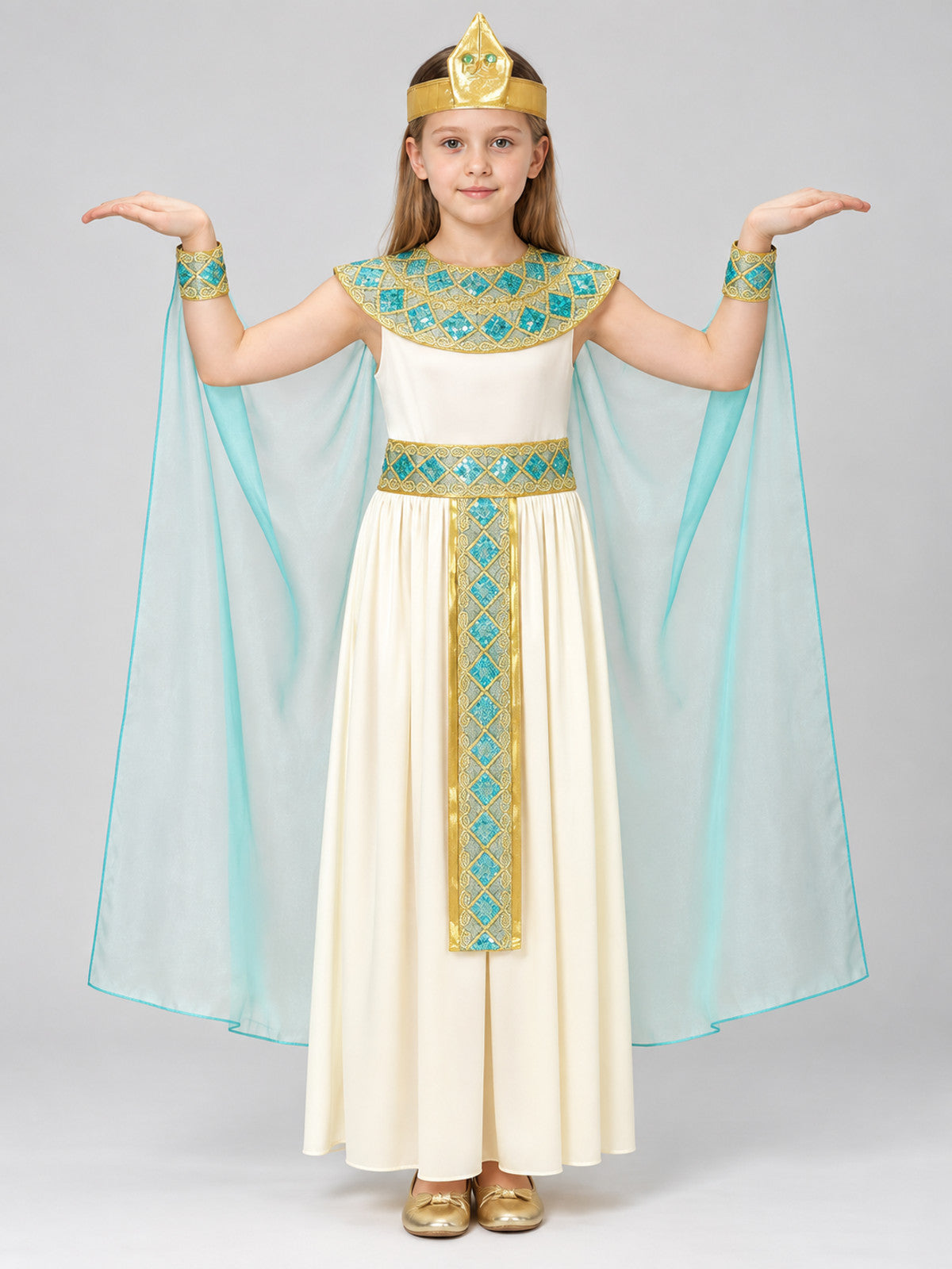 Ancient Egyptian Style Costume with Headpiece