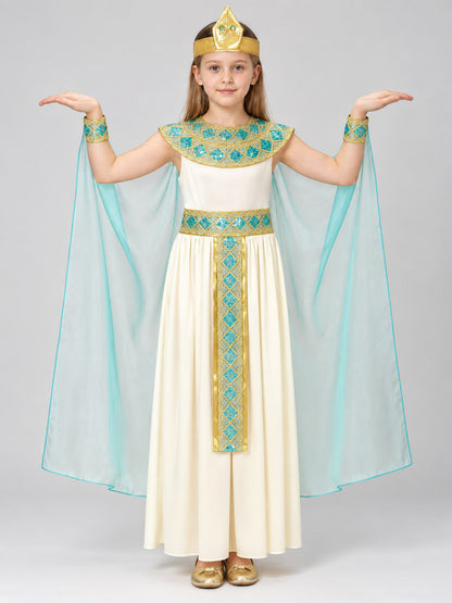 Ancient Egyptian Style Costume with Headpiece