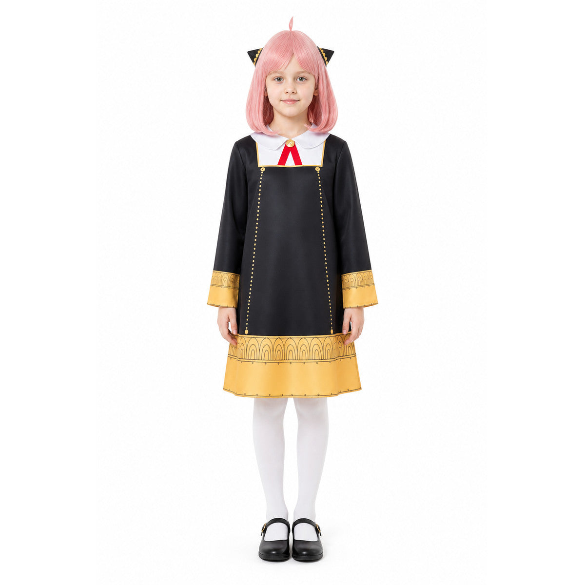 Anya Forger Halloween Cosplay Costume with Wig main product view