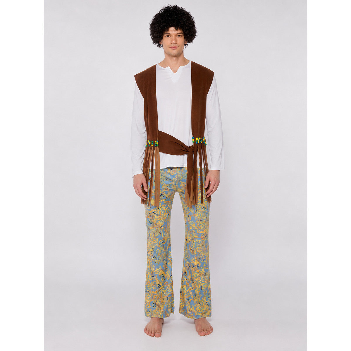 Fringe Stage Costume with Wide-Leg Pants