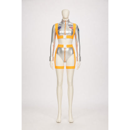 Men's Silver and Orange Astronaut Stage Costume main product view