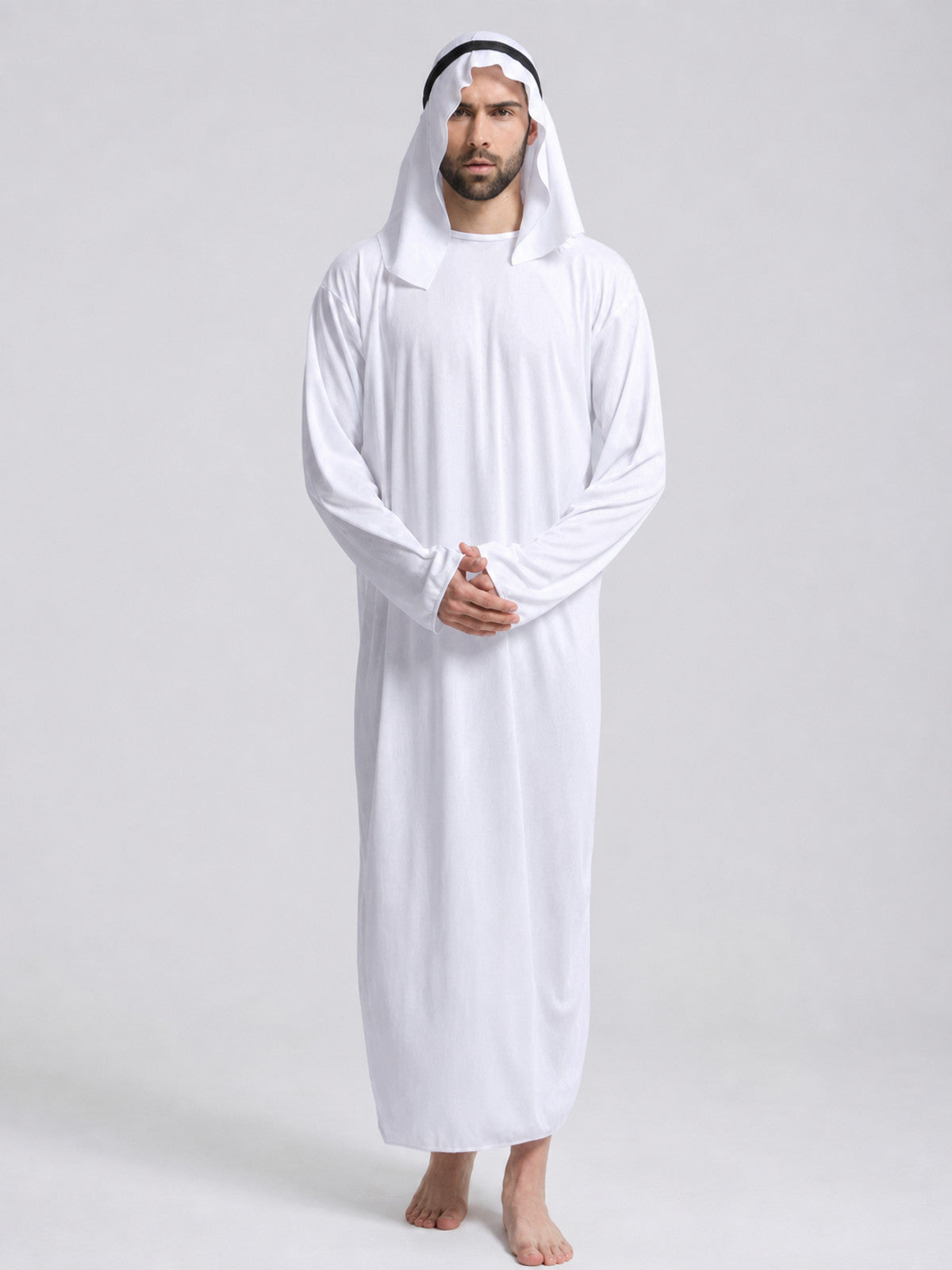 Arabian Party Costume with Robe and Accessories on-model view