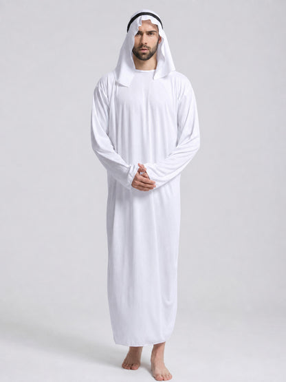 Arabian Party Costume with Robe and Accessories on-model view