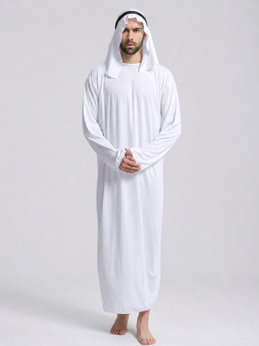 Arabian Party Costume with Robe and Accessories on-model view