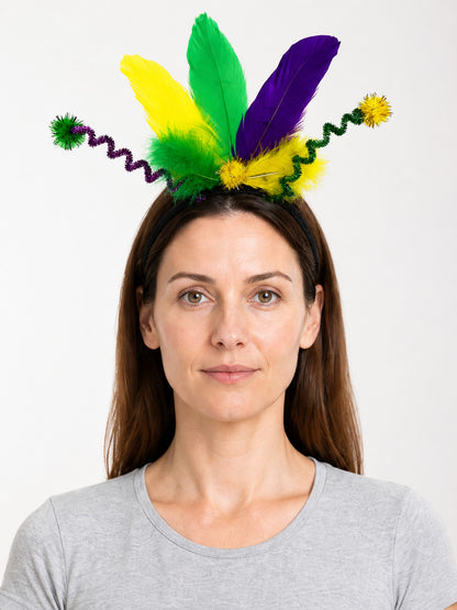Halloween Carnival Feather Headband main product view