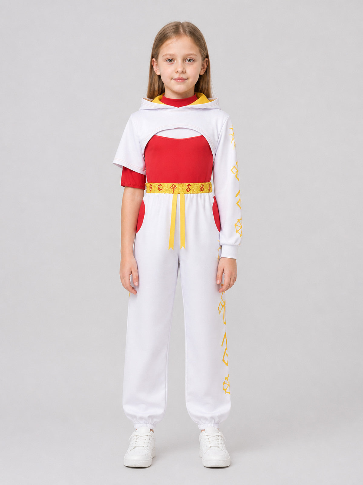 Zombie High School 4 Cosplay Costume, 3 Pieces on-model view