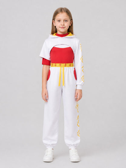 Zombie High School 4 Cosplay Costume, 3 Pieces on-model view