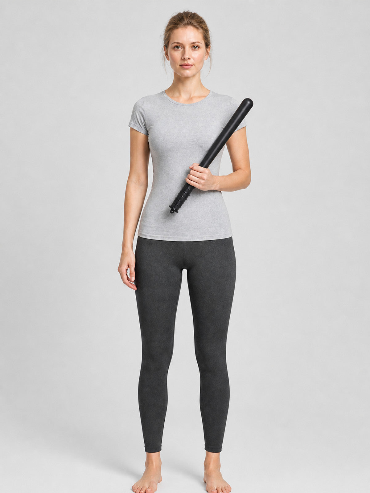 Baton Prop, Black, One Size, for Cosplay on-model view