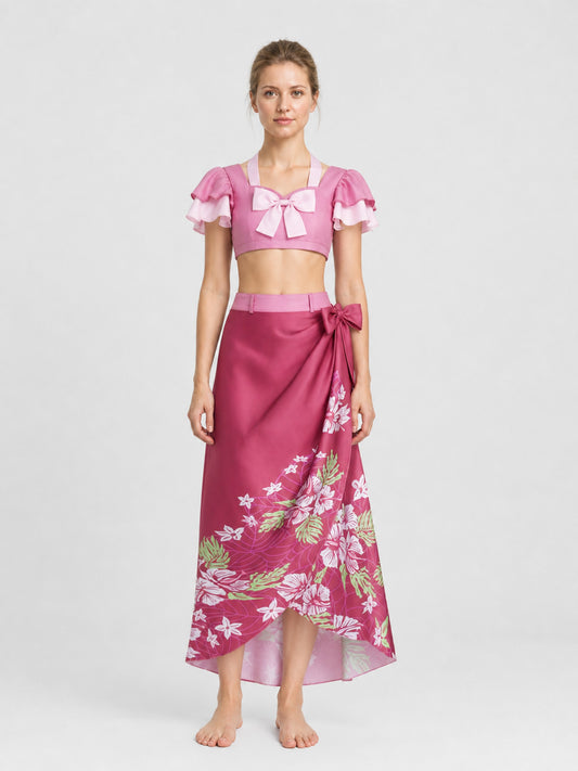Star Wars Costume: Top and Skirt with Bows and Flowers on-model view