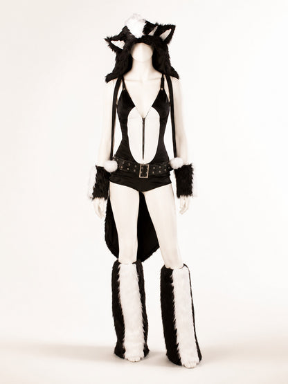 Black-and-White Animal Costume Set for Halloween main product view