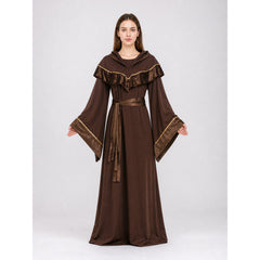 Hooded fantasy costume, long robe
