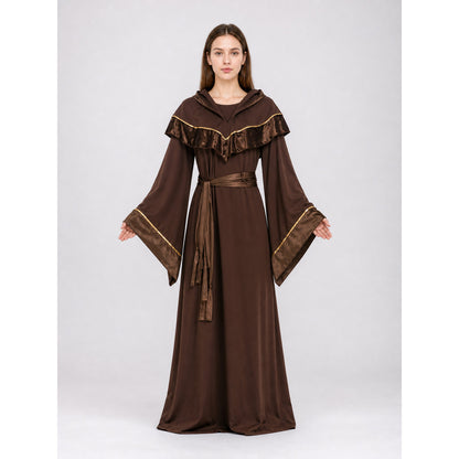 Hooded fantasy costume, long robe