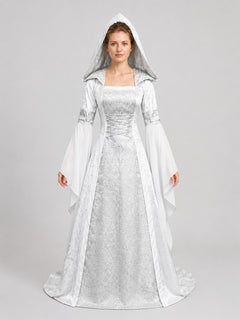 Long Hooded Dress, Medieval Cosplay