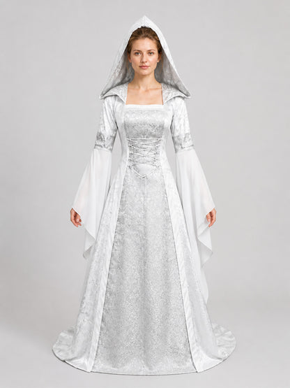 Long Hooded Dress, Medieval Cosplay
