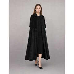 Black Gothic Costume Cloak with Collar