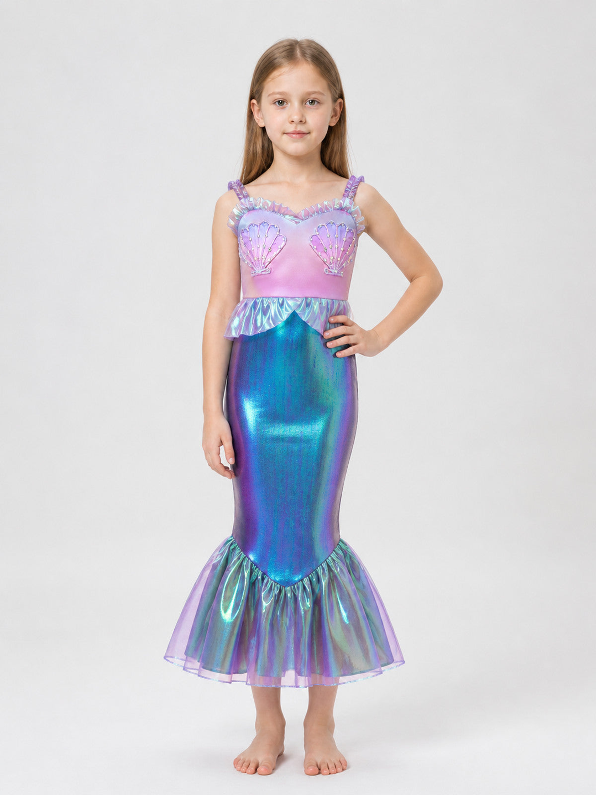 Light Purple Mermaid Silhouette Dress for Parties main product view