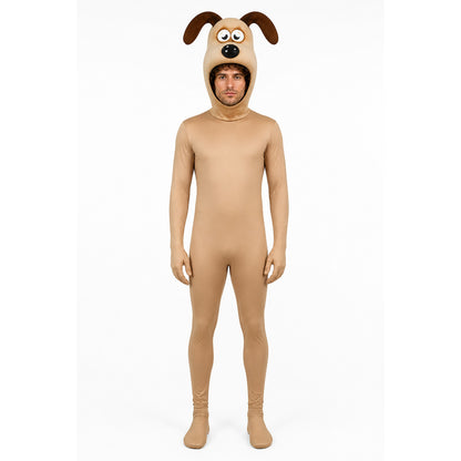 Animal Character Hooded Jumpsuit Costume with Ears main product view