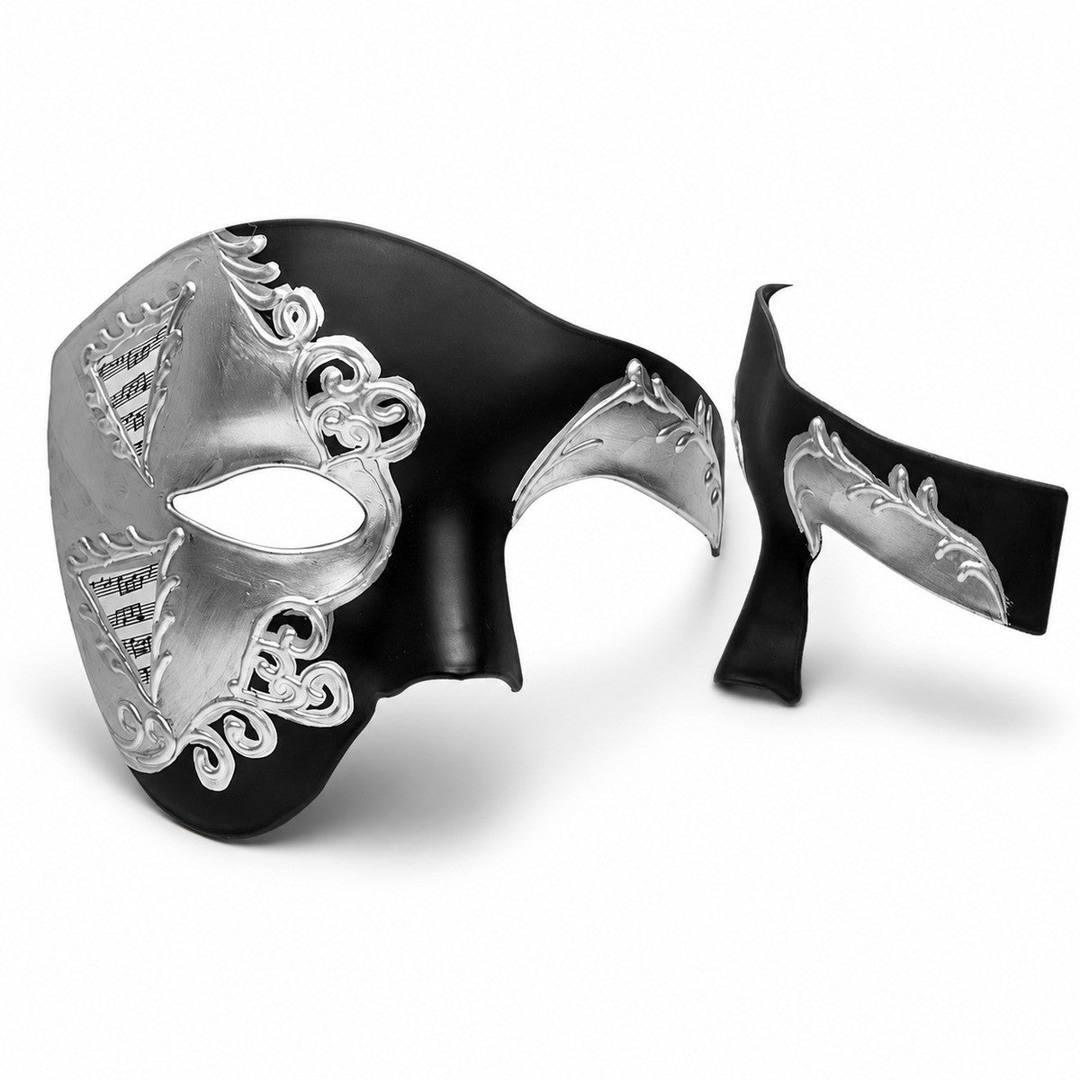 1Pc Half-Face Masquerade Mask Venetian Carnival Half-Face Mask with Wide Coverage on One Side, Suitable for Venetian Carnival, Parties, Balls, and Other Occasions. Available in Various Colors