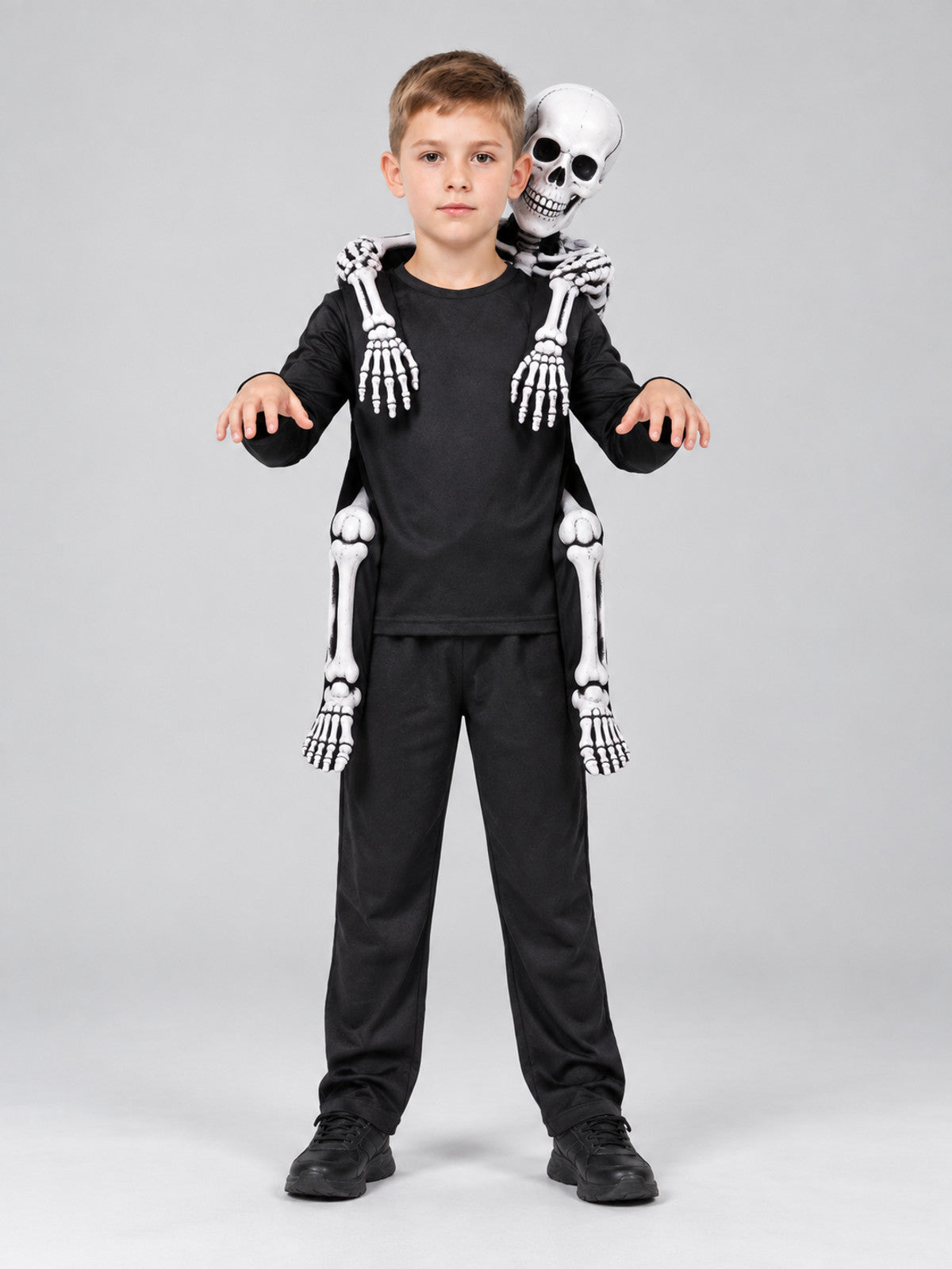 Carnival Costume with White Skeleton on the Back