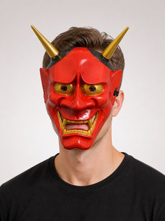 Carnival Headpiece with Red Demon Horns