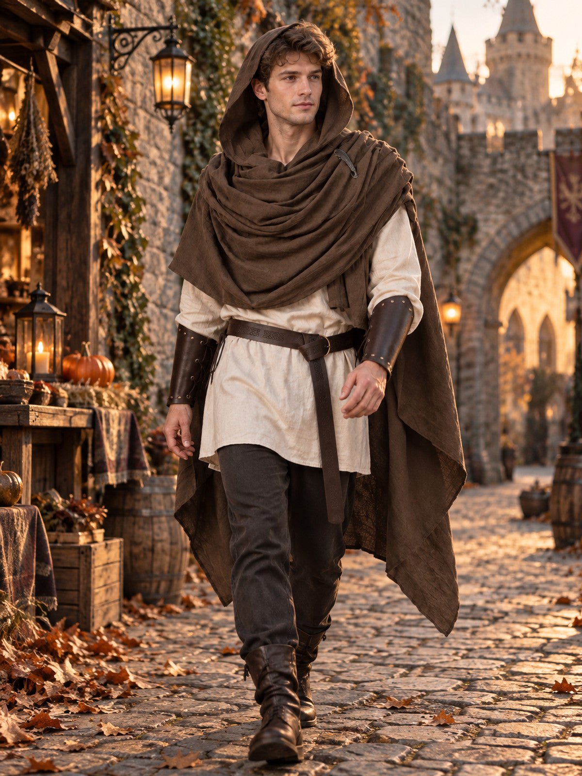Loose-fit cape coat — outerwear worn over your main clothing as a standalone