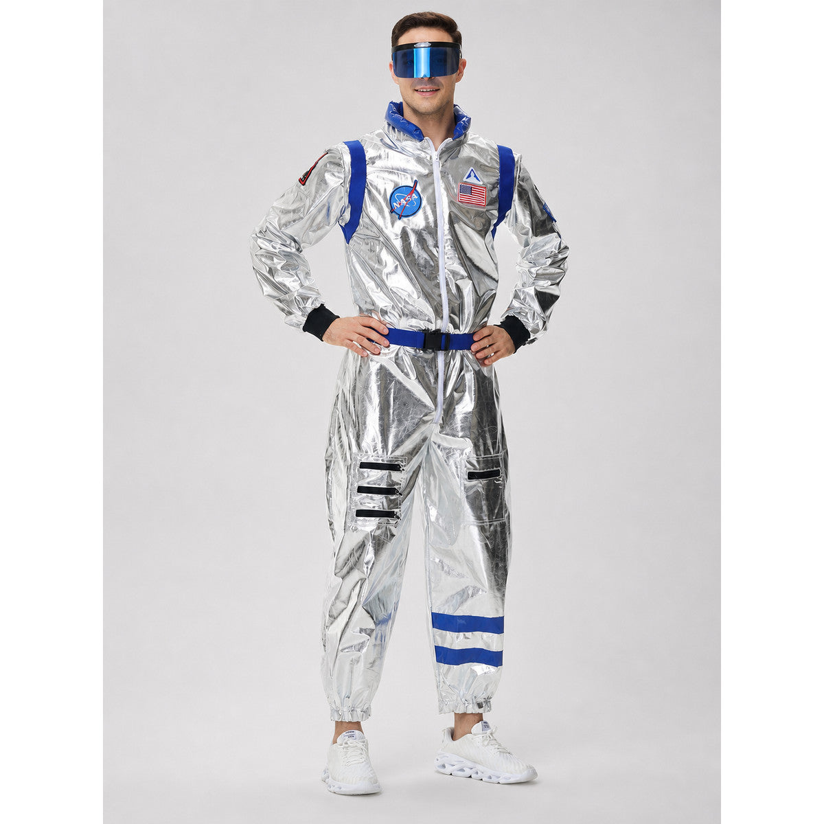One-Piece Astronaut Costume for Cosplay with Decorative Details