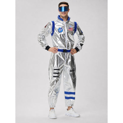 One-Piece Astronaut Costume for Cosplay with Decorative Details