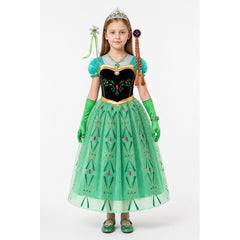 Halloween Carnival Costume with Crown and Gloves