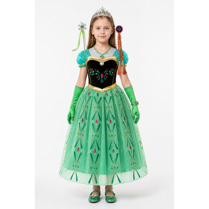 Halloween Carnival Costume with Crown and Gloves main product view