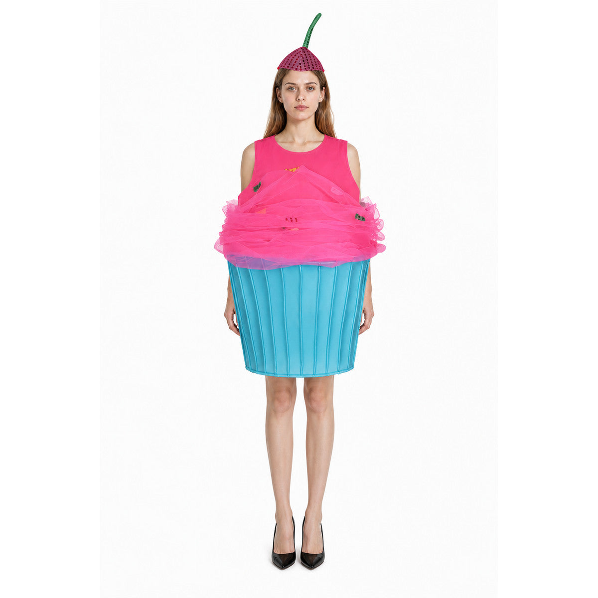 Cupcake Costume with Headwear for Parties