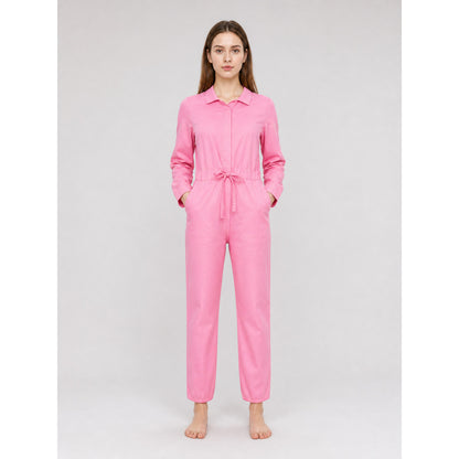Pink Halloween Carnival Jumpsuit with Belt