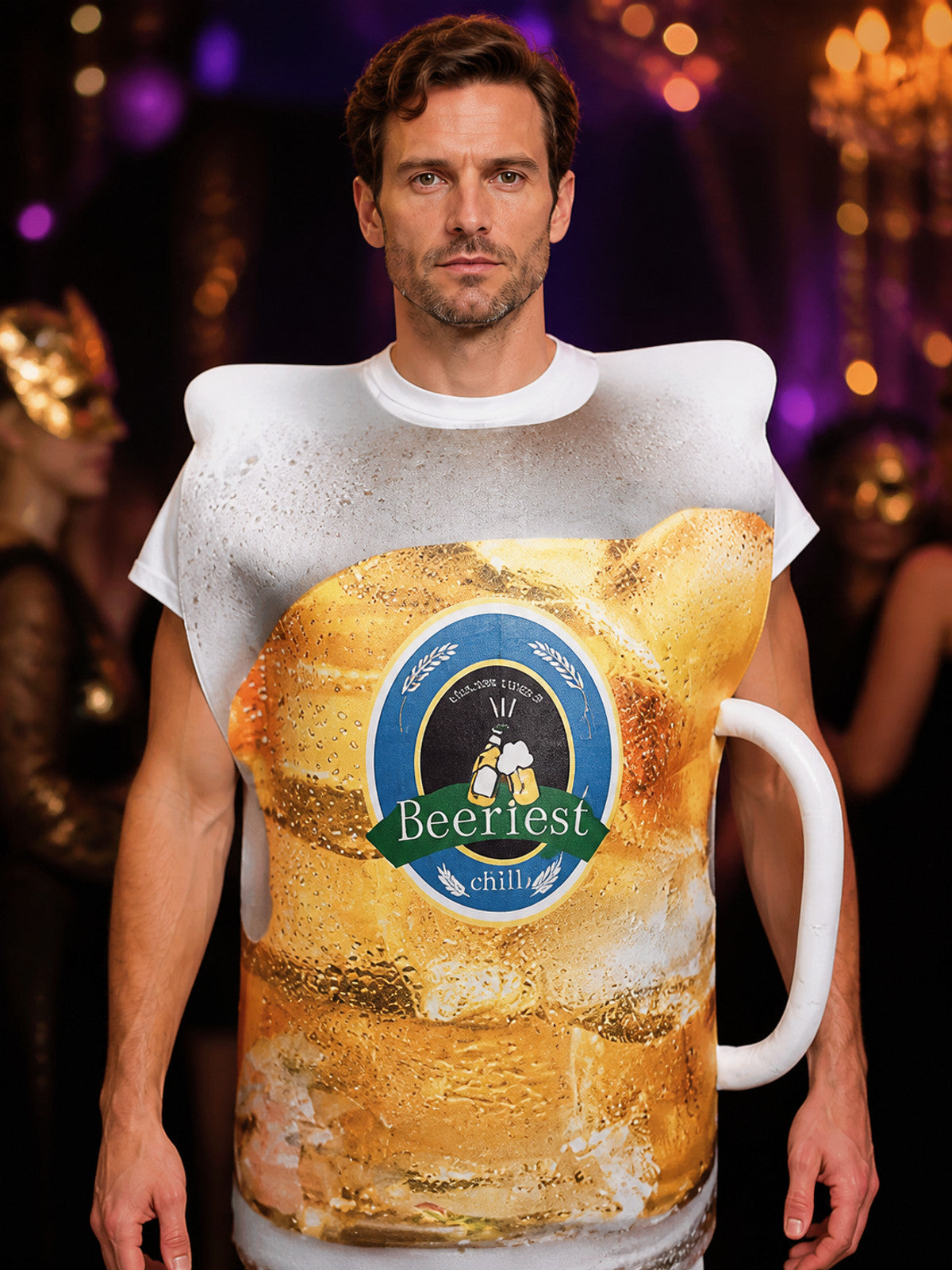 Beer Mug Halloween and Cosplay Costume on-model view