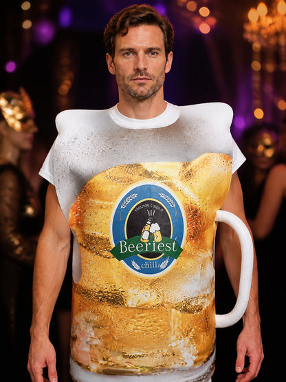 Beer Mug Halloween and Cosplay Costume on-model view