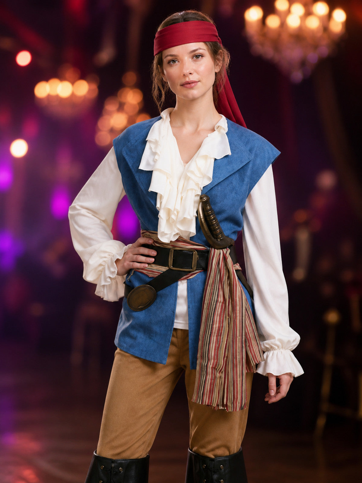 Classic Pirate Carnival Costume for Halloween