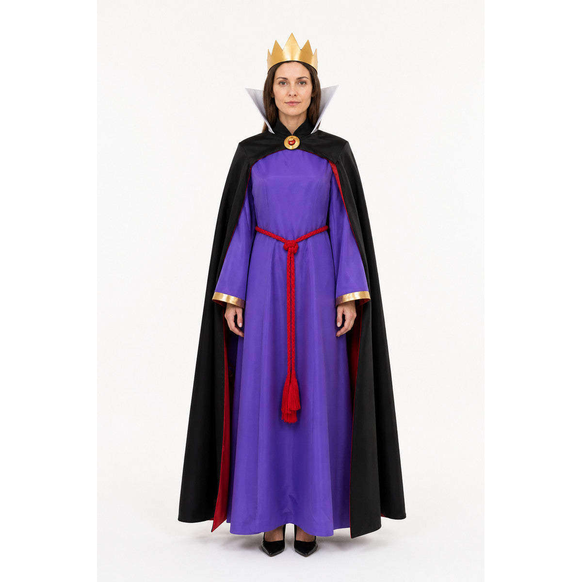 Snow White Evil Queen Costume – Dress, Cape, Crown main product view