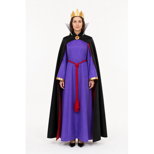 Snow White Evil Queen Costume – Dress, Cape, Crown main product view