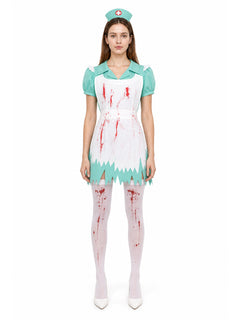 Medical Costume with Blood and Cross for Halloween