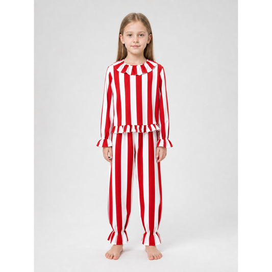 Red and White Clown Cosplay Costume, 2-Piece