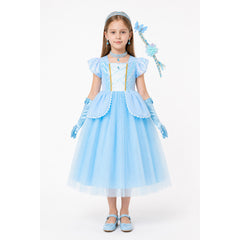 Disney Cinderella Children's Carnival Ball Gown Dress with Accessories