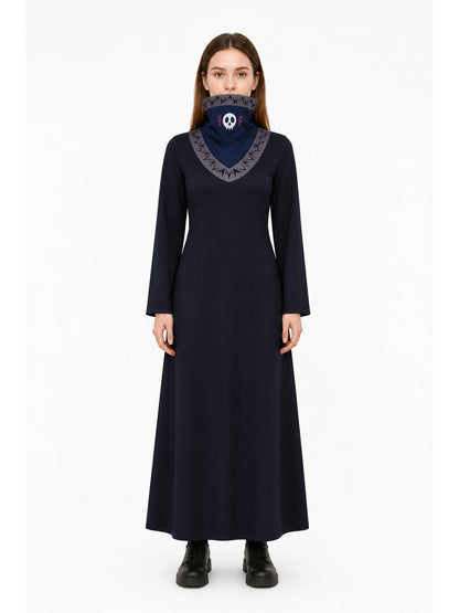 Long Kurapika Cosplay Robe with a High Collar main product view