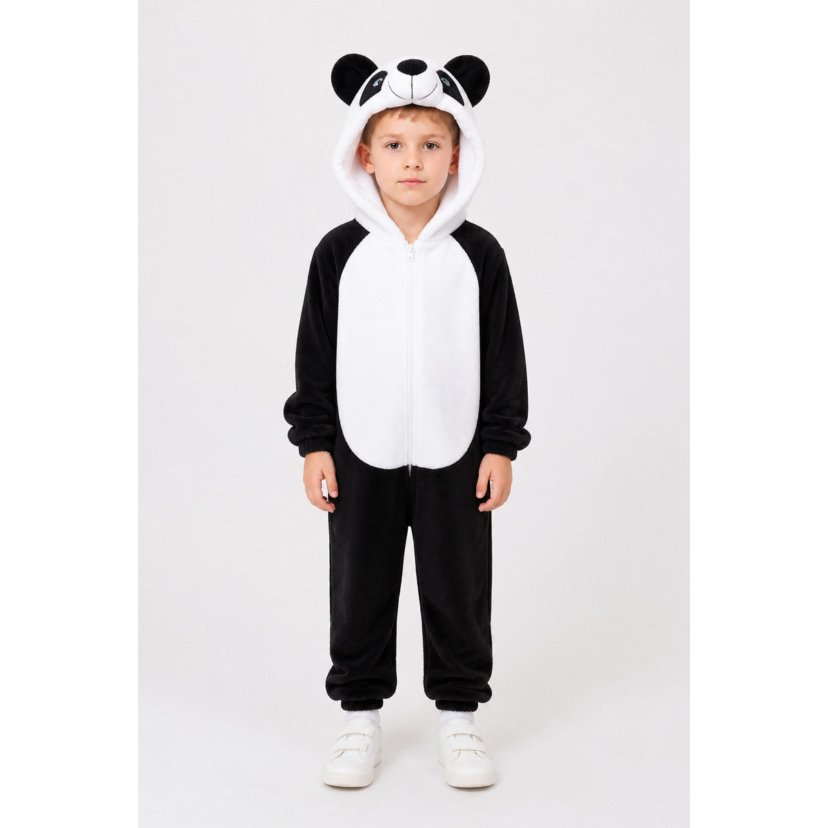 Panda Hooded Zip-Up Pajama Onesie main product view