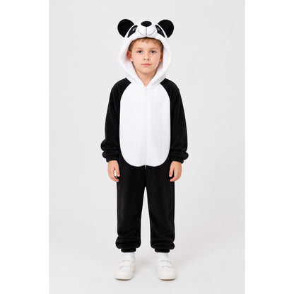 Panda Hooded Zip-Up Pajama Onesie main product view
