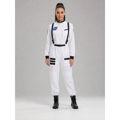 Astronaut Jumpsuit with Pockets and Emblems