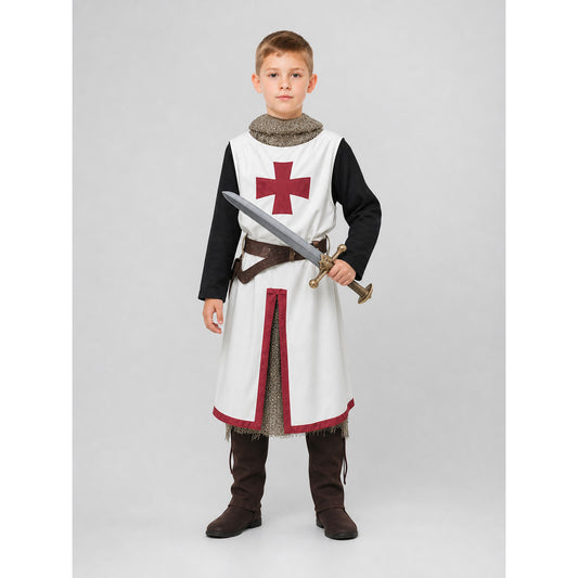 Children's Crusader Costume with Sword and Belt