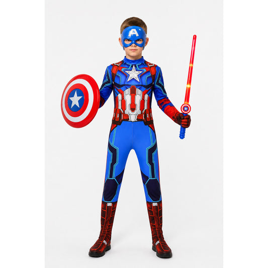 Children's Captain America Costume with Mask main product view