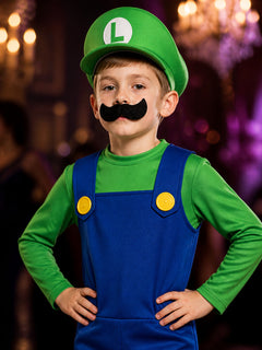 Luigi Costume with Jumpsuit and Hat