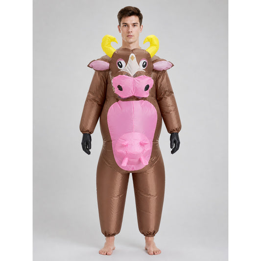 Inflatable Cow Costume for Halloween Carnival front view